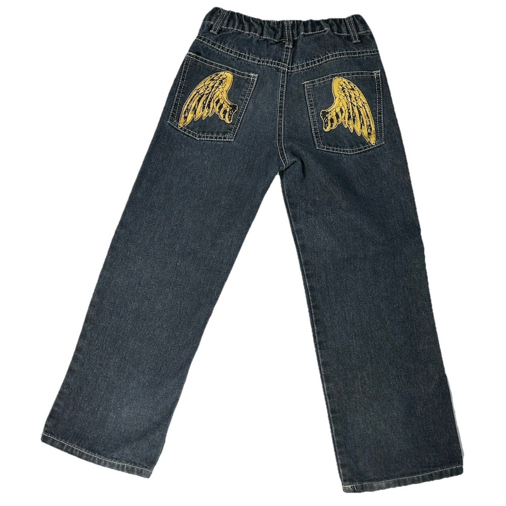 VTG Old Skool Jeans Kids Size 6 Blue Denim Baggy Y2K Hip Hop Skate Grunge Boys